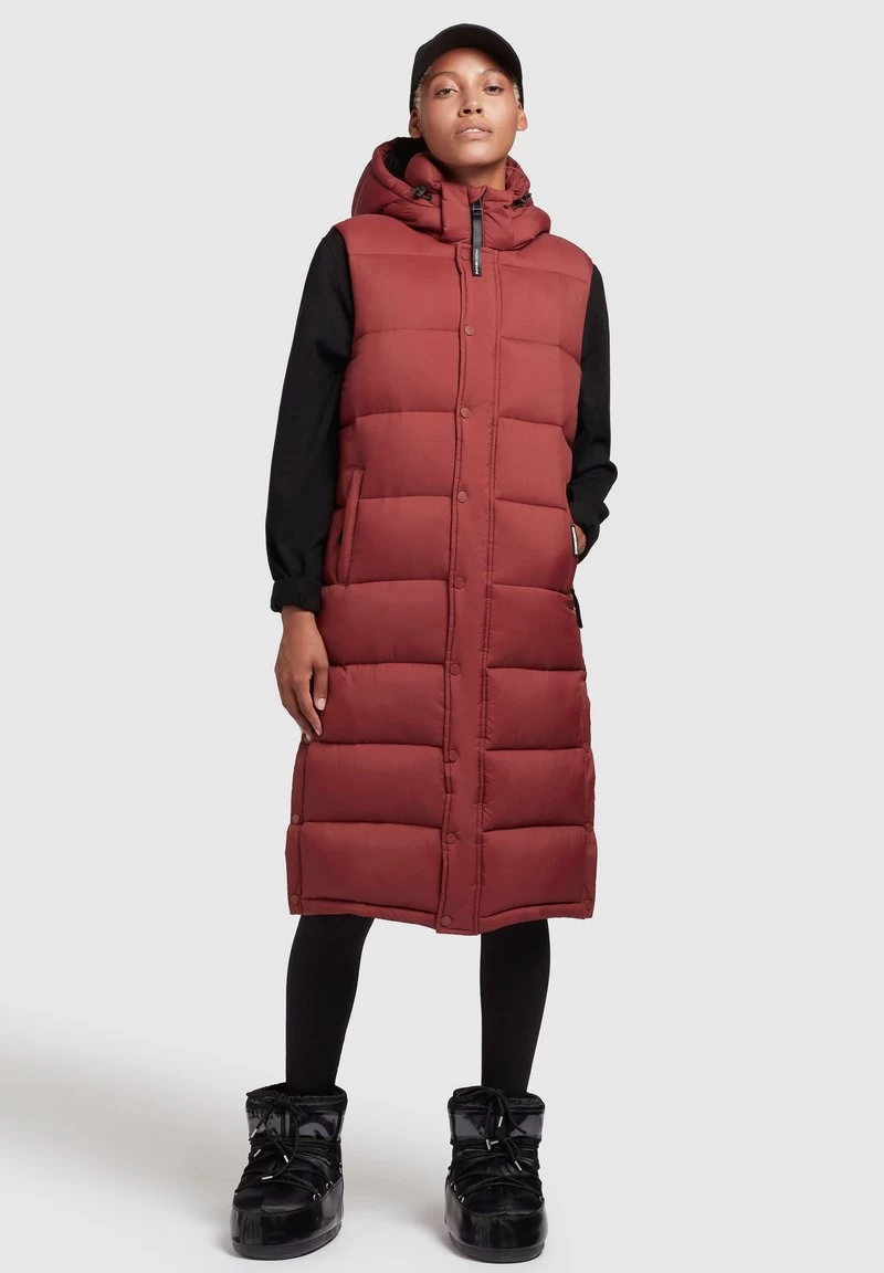 Khujo MAGNETA MATT - Weste - Rostrot – Bild 2