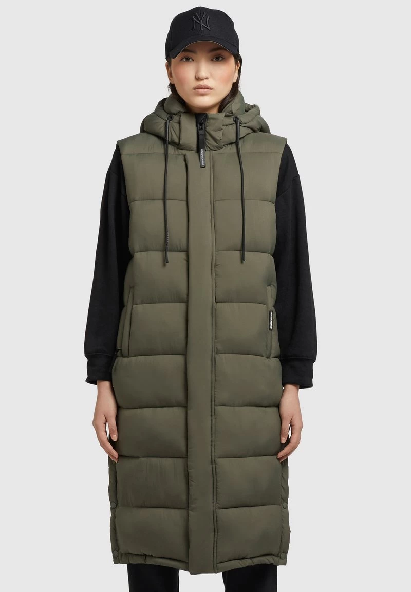 Khujo TOURIN MATT - Weste - Khaki Grün