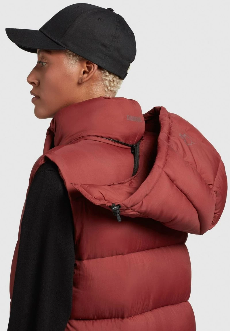 Khujo MAGNETA MATT - Weste - Rostrot – Bild 5