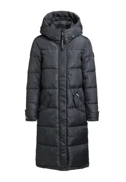 Khujo DAKOTA - Wintermantel - Dunkelblau Gemustert