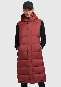 Khujo MAGNETA MATT - Weste - Rostrot