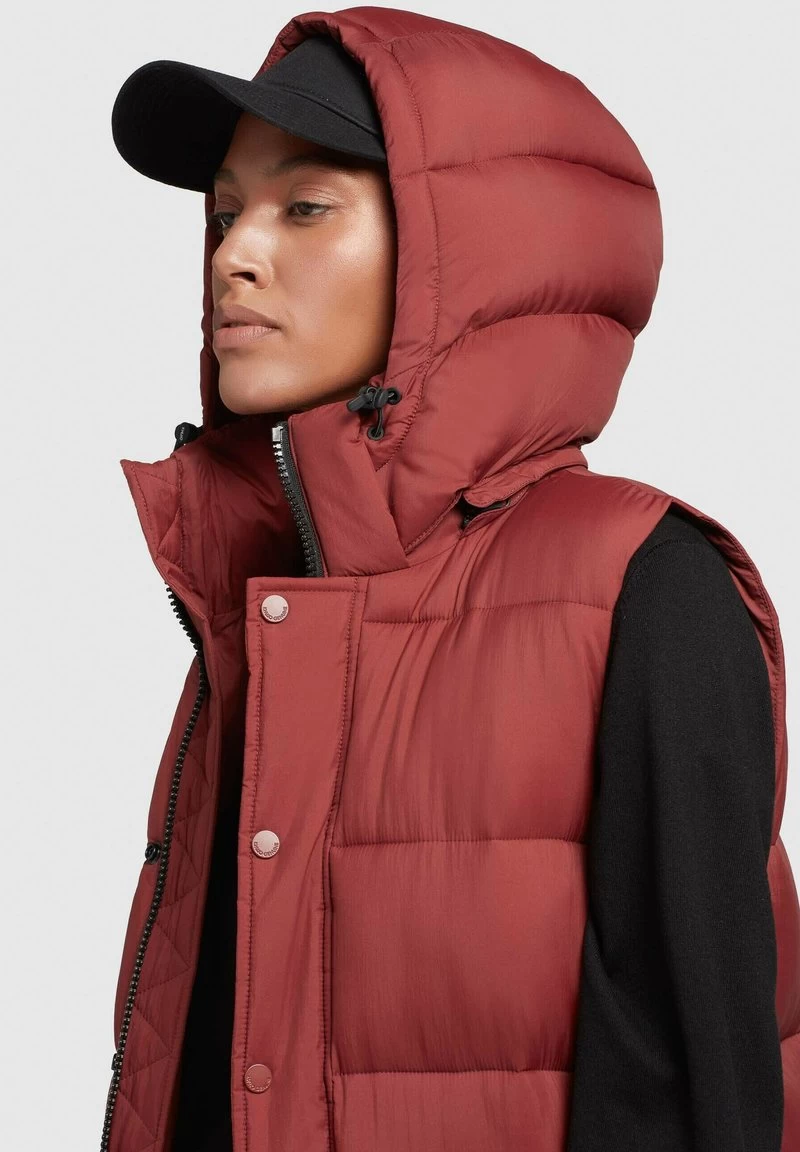 Khujo MAGNETA MATT - Weste - Rostrot – Bild 4