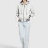Khujo Blouson "Persee" In Weiß/ Grau