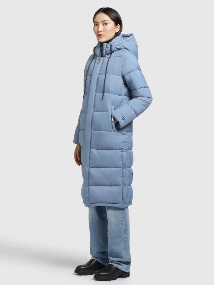 Khujo Wintermantel "Julina Matt" In Hellblau